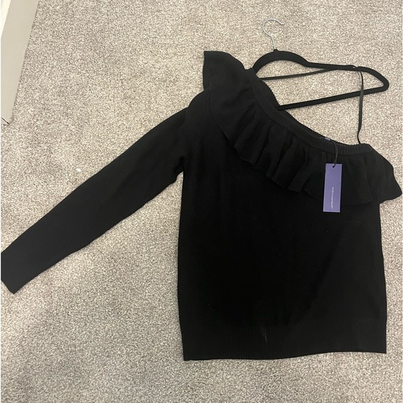 Rebecca minkoff black one shoulder sweater - Picture 3 of 4